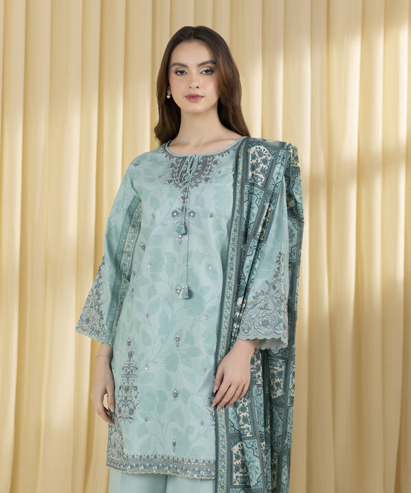 Sapphire Embroidered Lawn