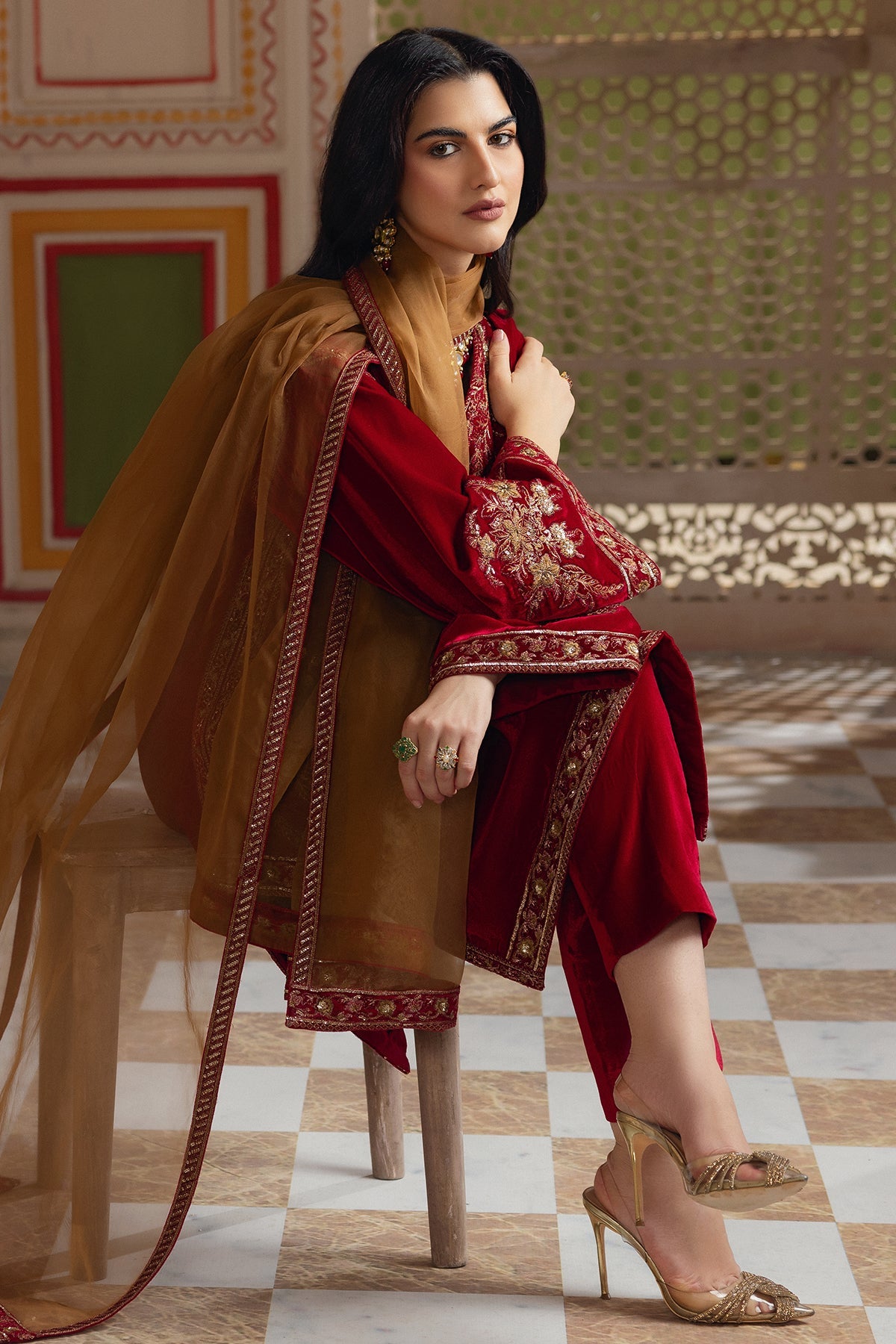 Charizma Luxury Embroidered Velvet