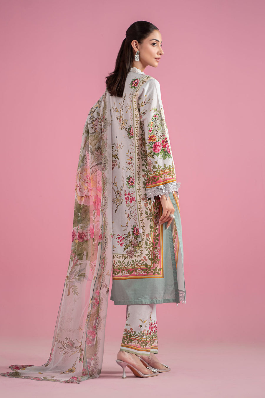 Maria. B. Embroidered  Lawn Suit