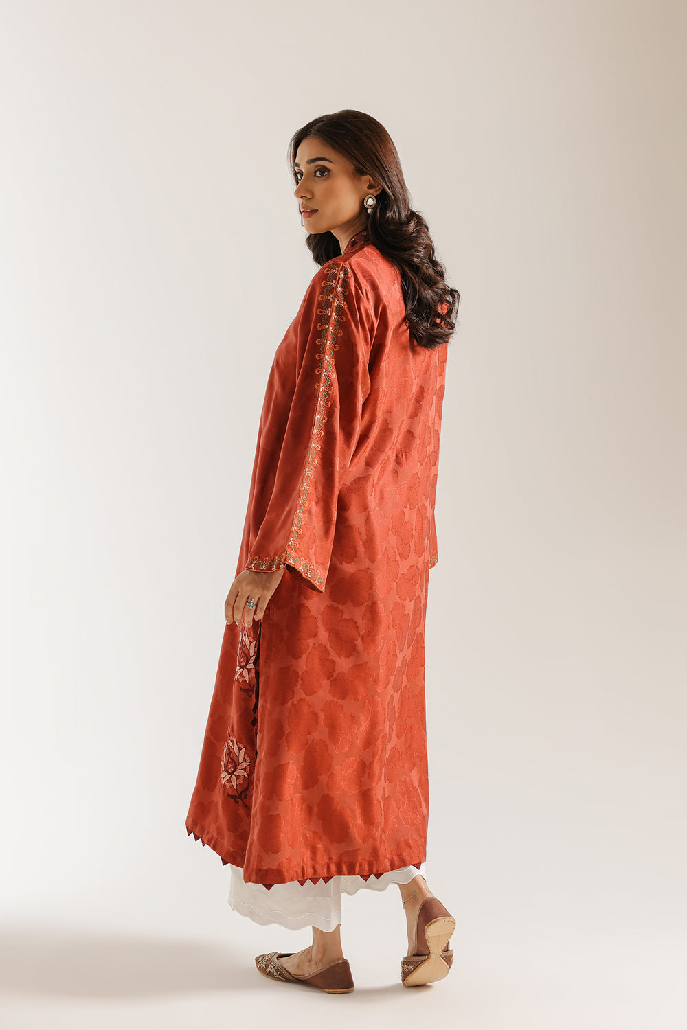 Embroidered 2 Piece Suit By Ethnic Caramel - Close-up