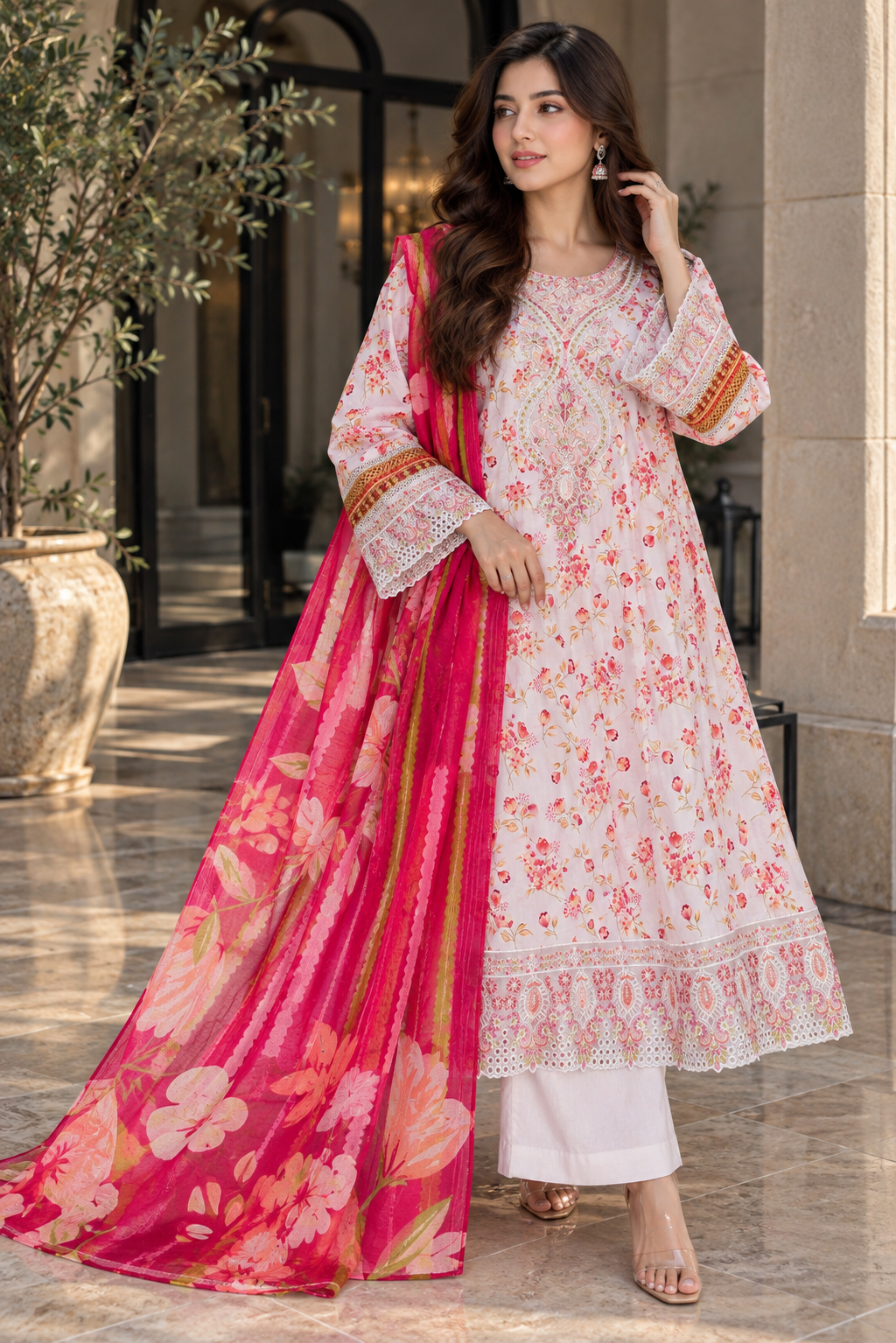 Munira Designers Embroidered Lawn