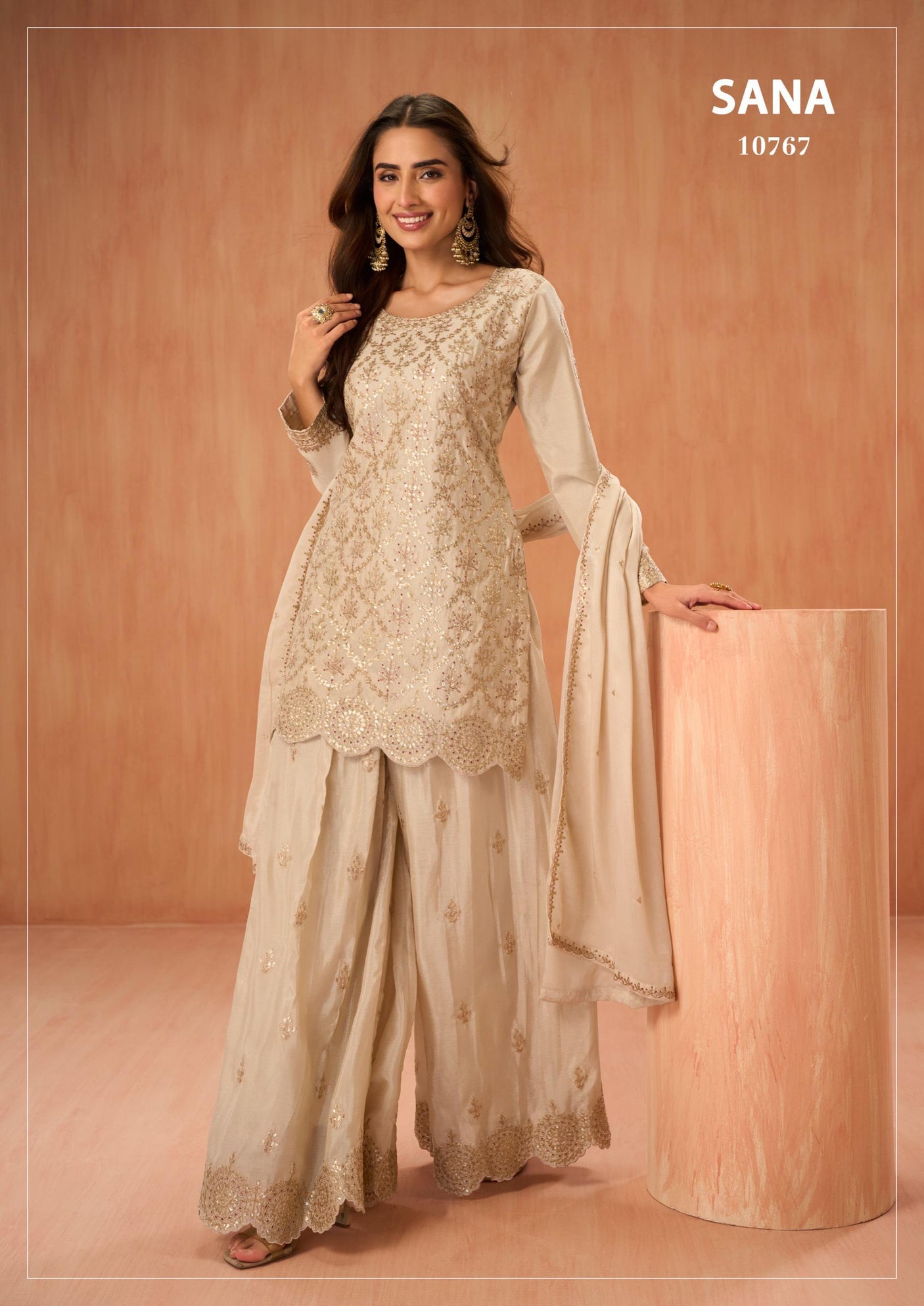 Premium Chinnon Silk Suit