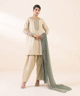 Sapphire Embroidered Light Khaddar Suit