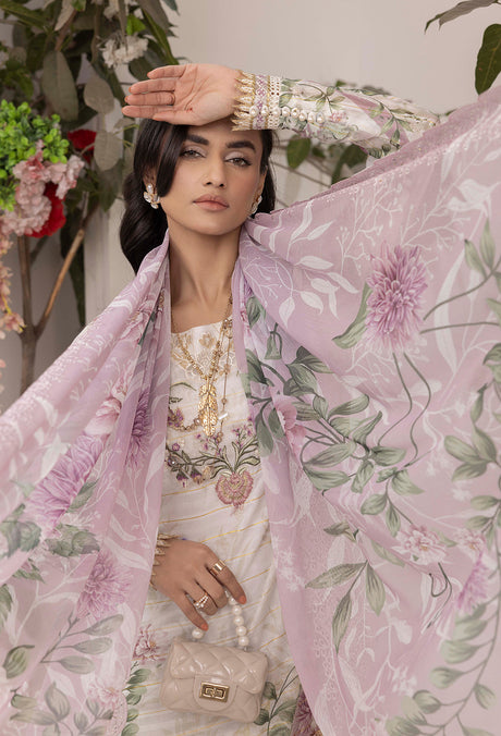 Adan's Libas Embroidered Lawn