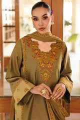 3-PC Embroidered Lawn Suit By Charizma