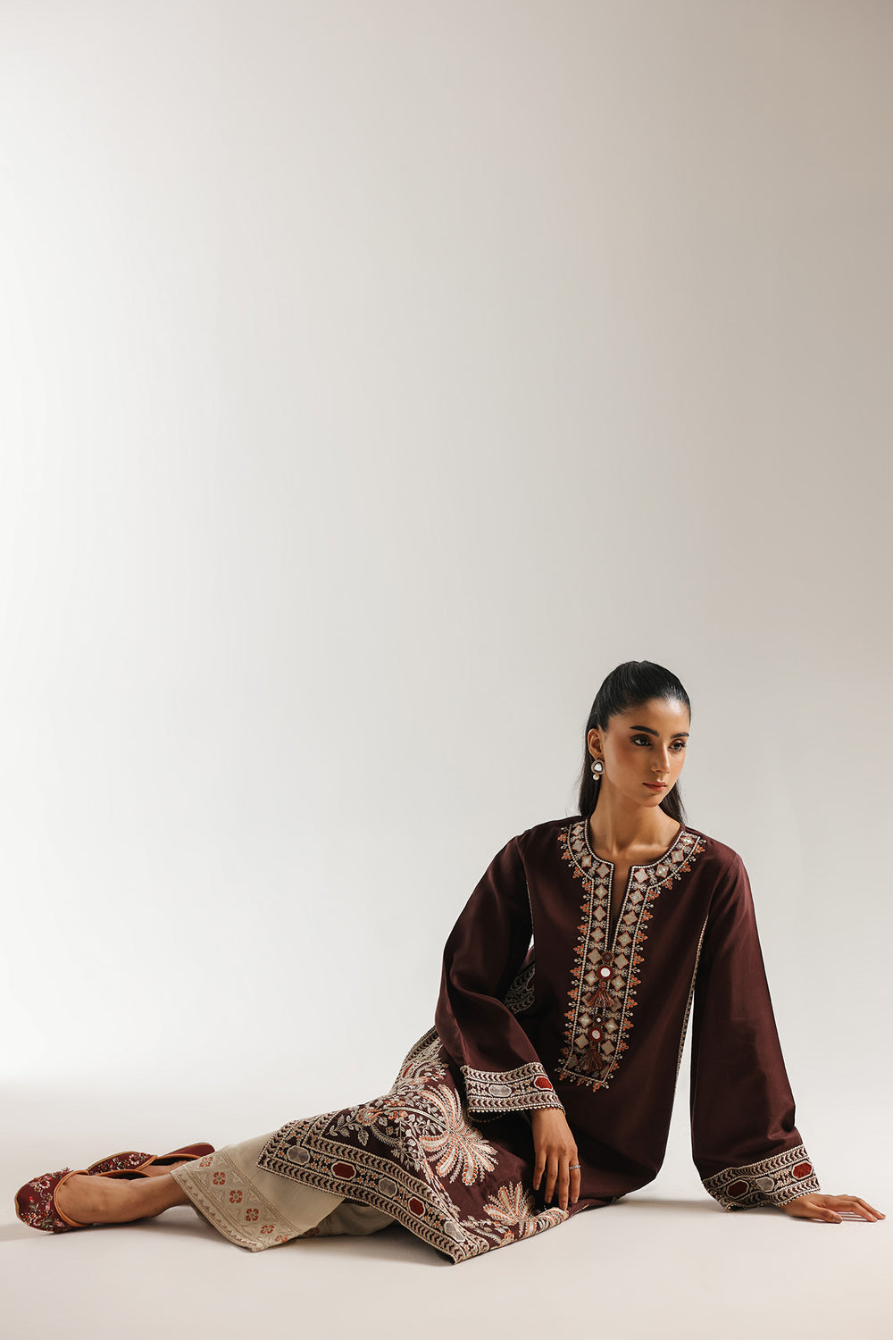 Ethnic Embroidered 2pc Suit