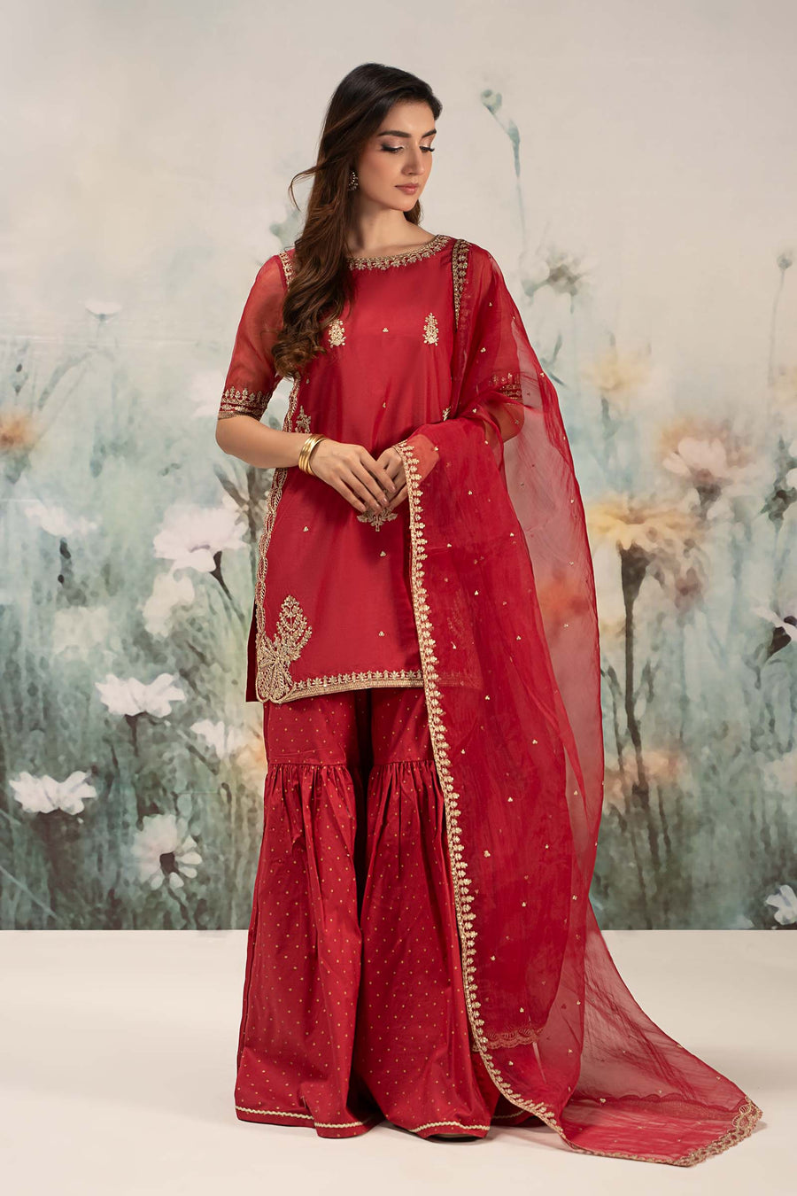 Maria. B. Embroidered Lawn Suit