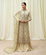 3 Piece - Embroidered Chiffon Suit by Sapphire