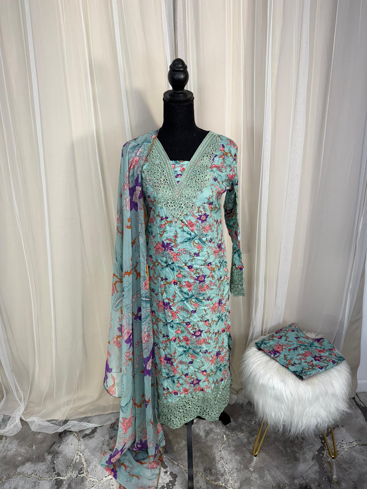Luxury Embroidered Lawn Ready To Ship