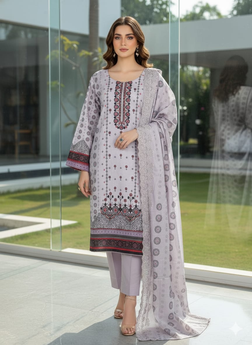 Luxury Embroidered Lawn Ready To Ship