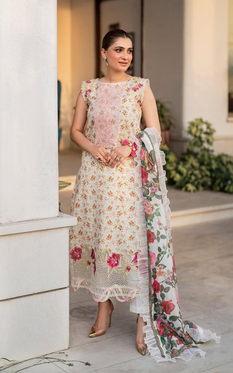 Asifa & Nabeel Premium Lawn  Suit
