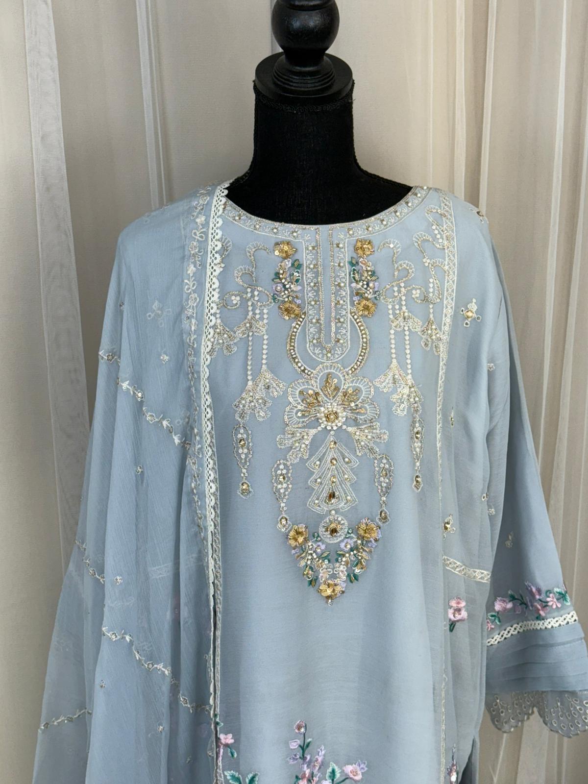 Luxury Embroidered Party wear Ready To Ship