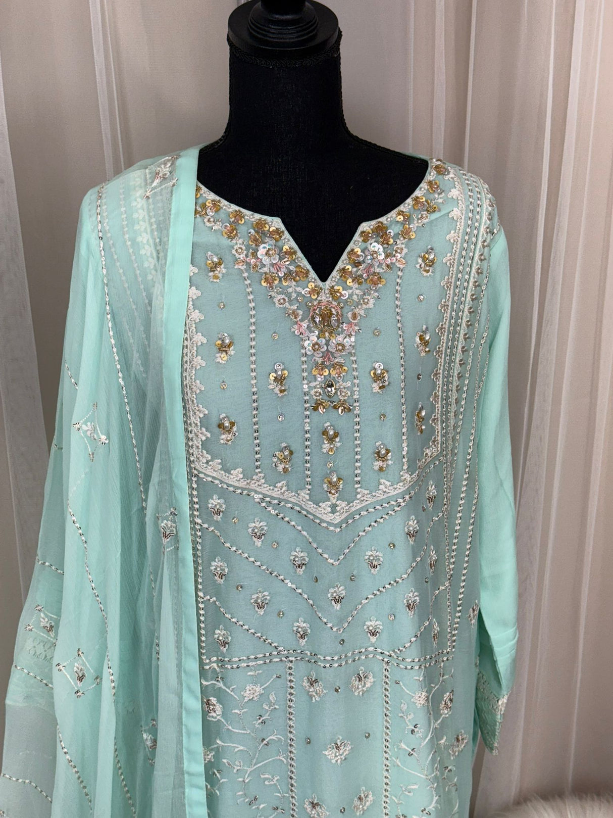 2pc Embroidered Kurti Collection Ready To Ship
