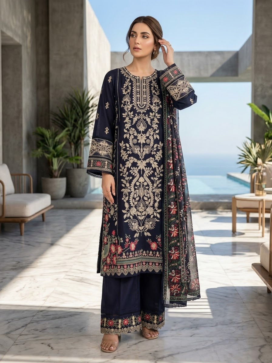Bin Saeed Embroidered Lawn