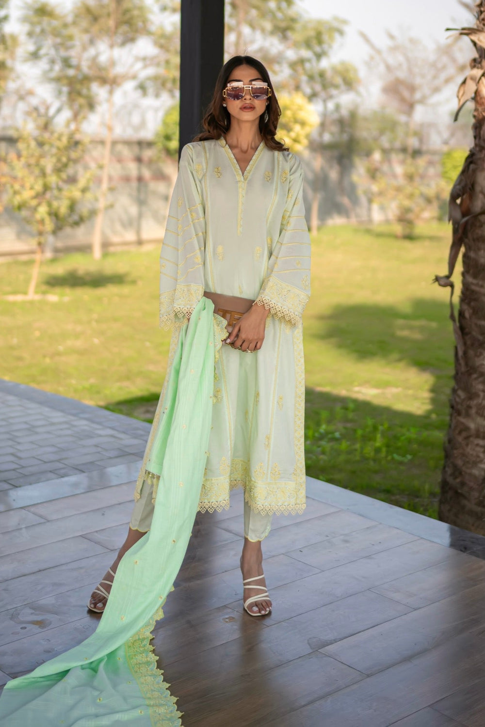 Lakhany 3pc Embroidered Suit