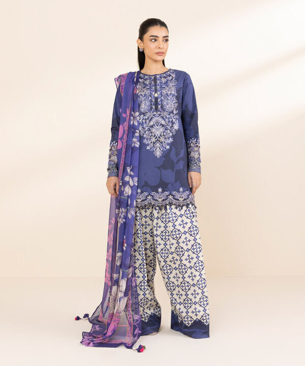 Sapphire Embroidered Lawn