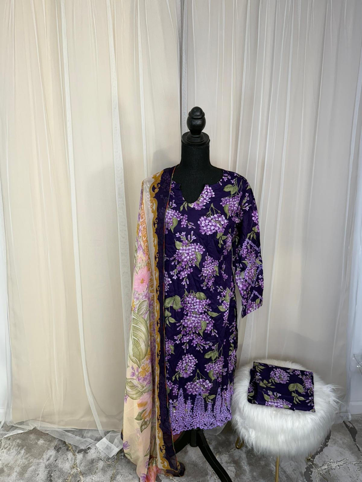 Luxury Embroidered Lawn Ready To Ship
