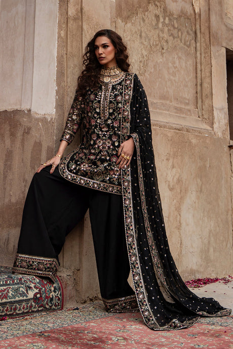 3-PC Embroidered Luxury Suit By Charizma