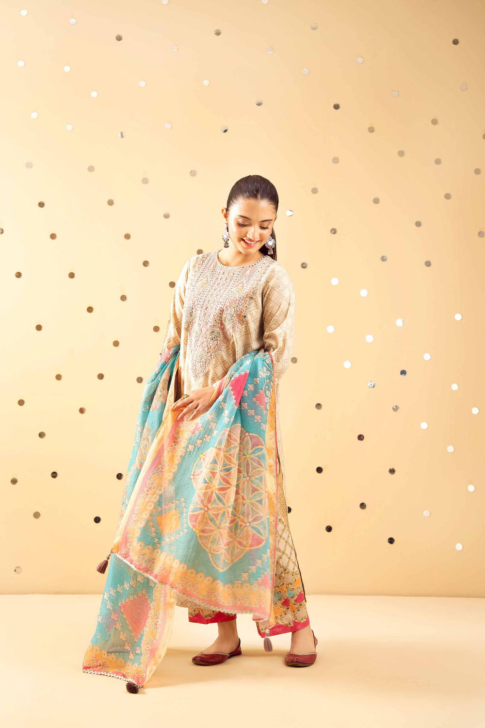 3 Piece Embroidered Suit by Nishat Linen