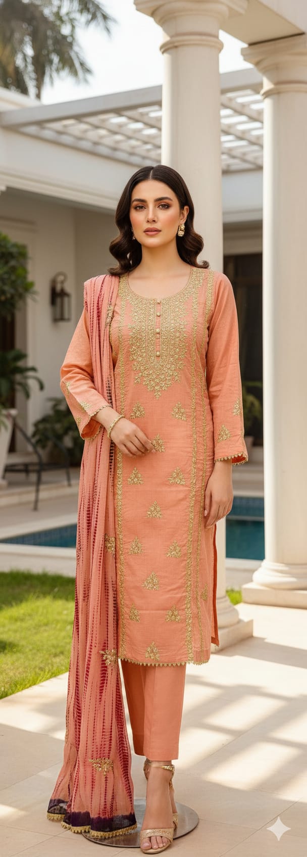 Luxury Embroidered Lawn Ready To Ship