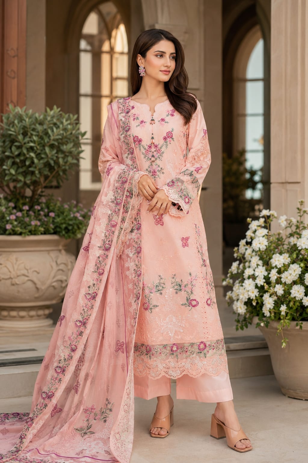 Munira Designers Embroidered Lawn