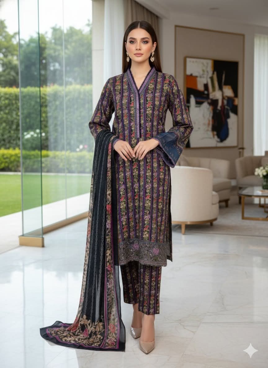 Luxury Embroidered Lawn Ready To Ship