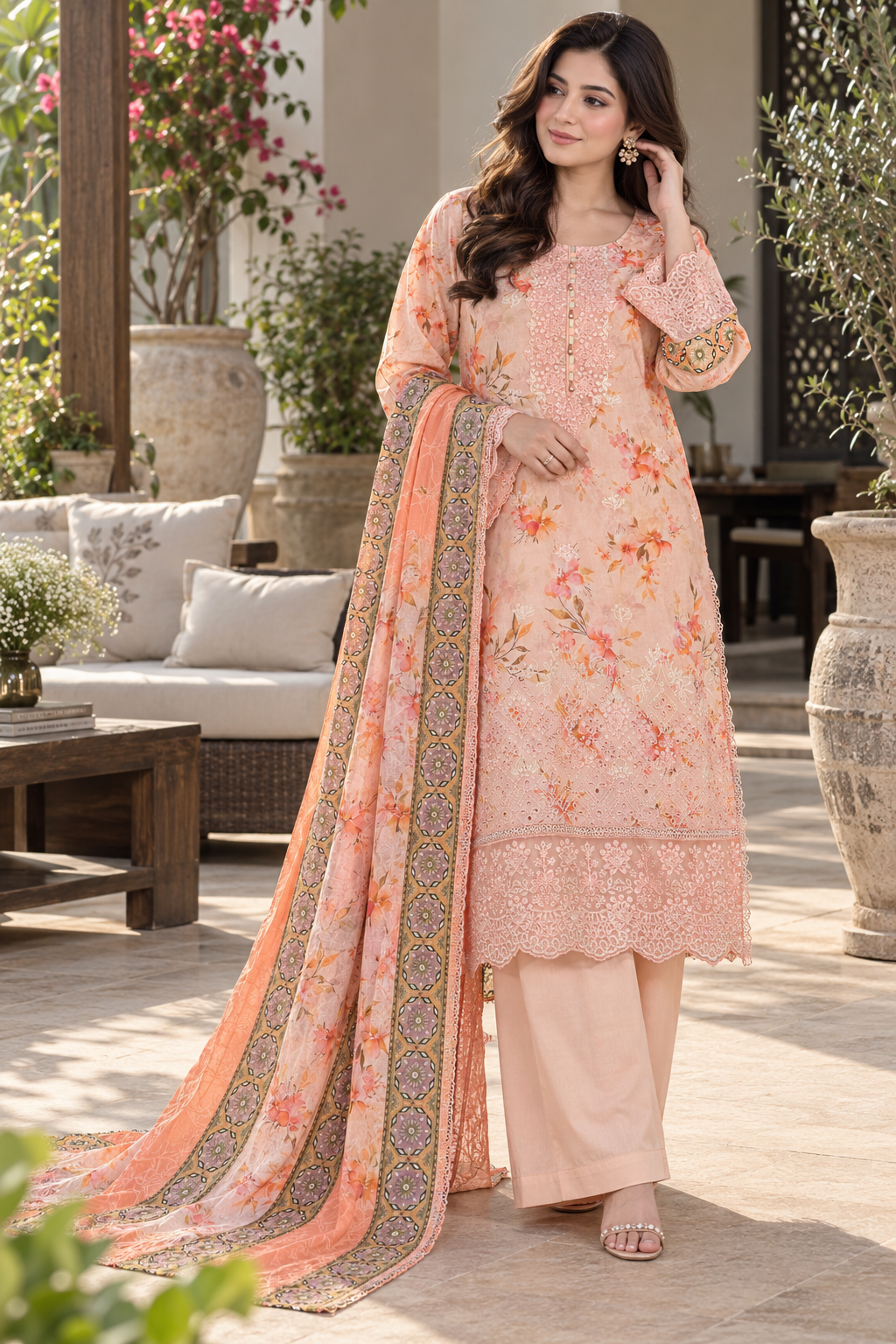 Munira Designers Embroidered Lawn
