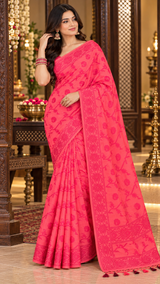 Indian Cotton Print Saree Without Blouse