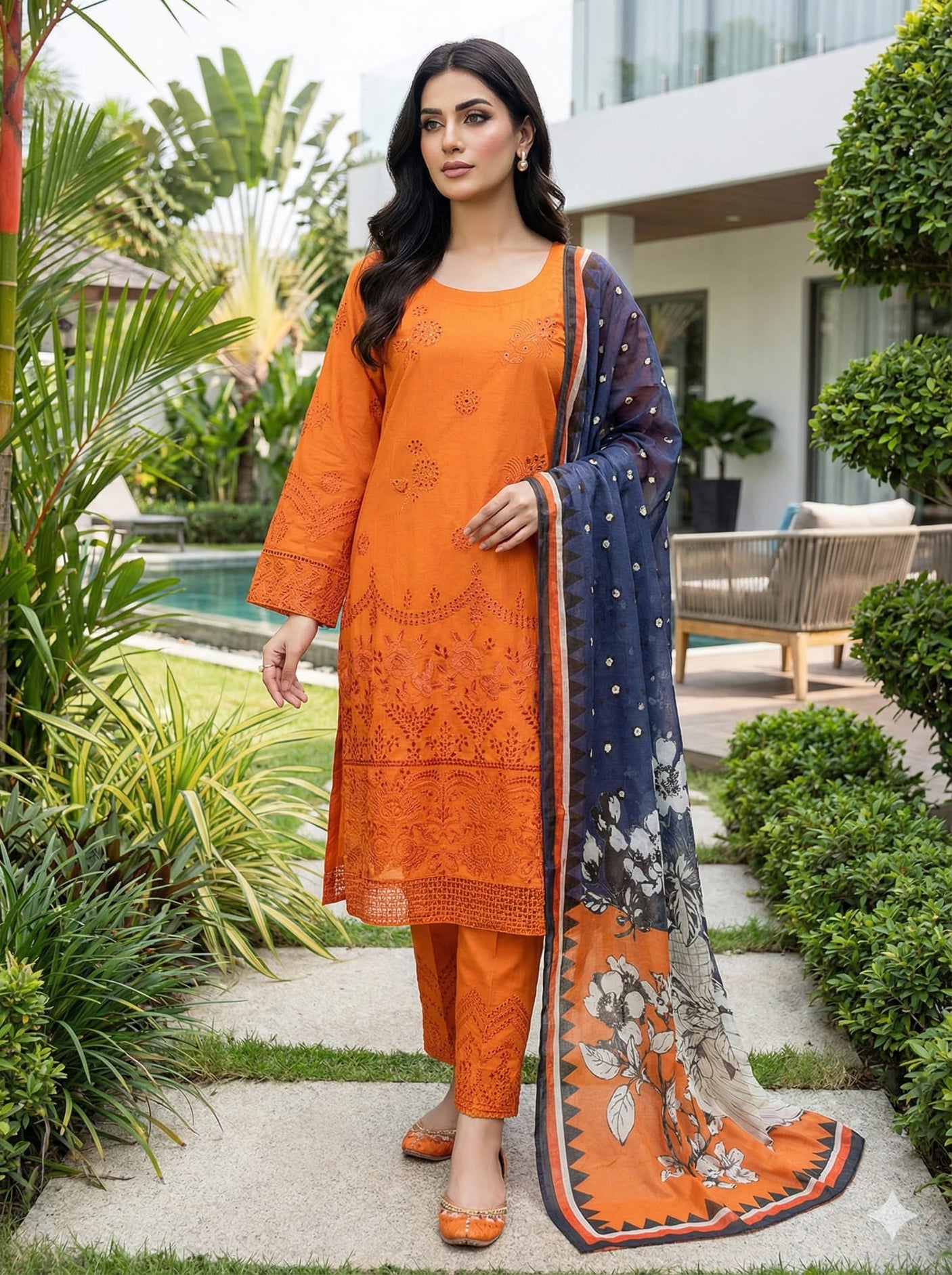 Luxury Embroidered Lawn Ready To Ship