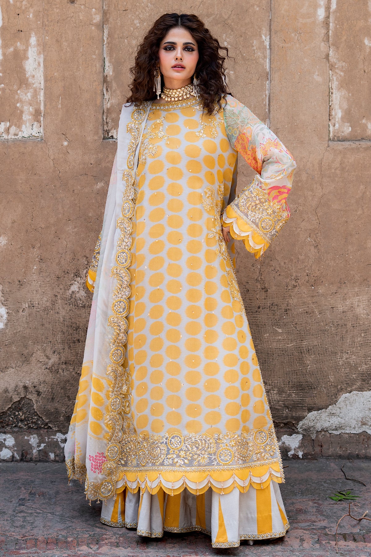 Vasal Embroidered Chiffon Suit By Charizma