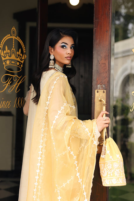 3-PC Embroidered Luxury Suit By Charizma
