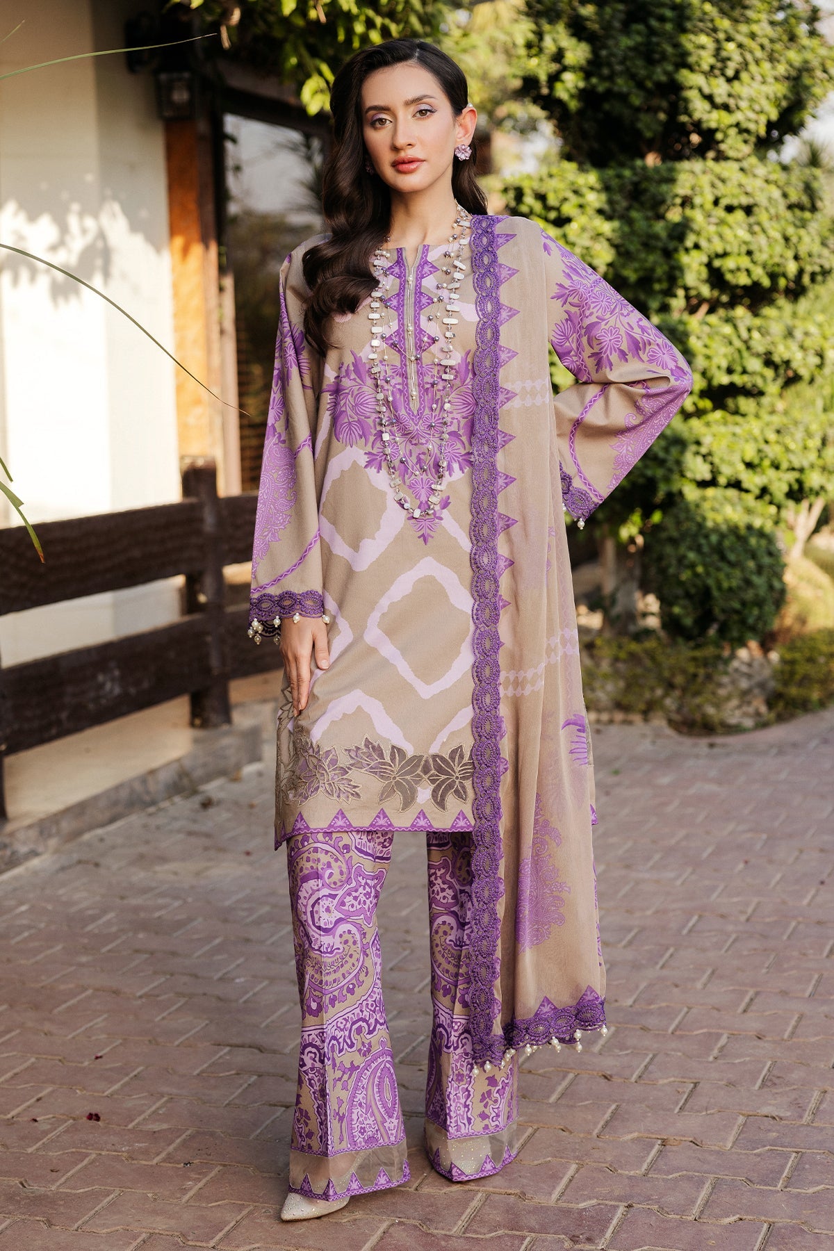 Charizma Luxury Embroidered Suit