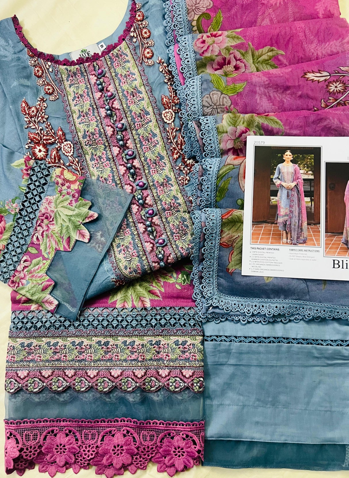 Jade Bliss Embroidery Lawn Collection