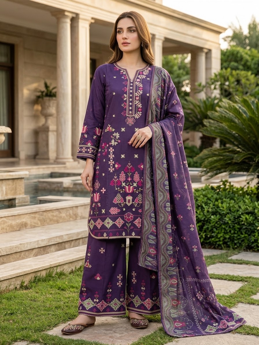Bin Saeed Luxury Embroidered Lawn
