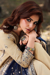 3-PC Embroidered Raw-Silk Suit By Charizma