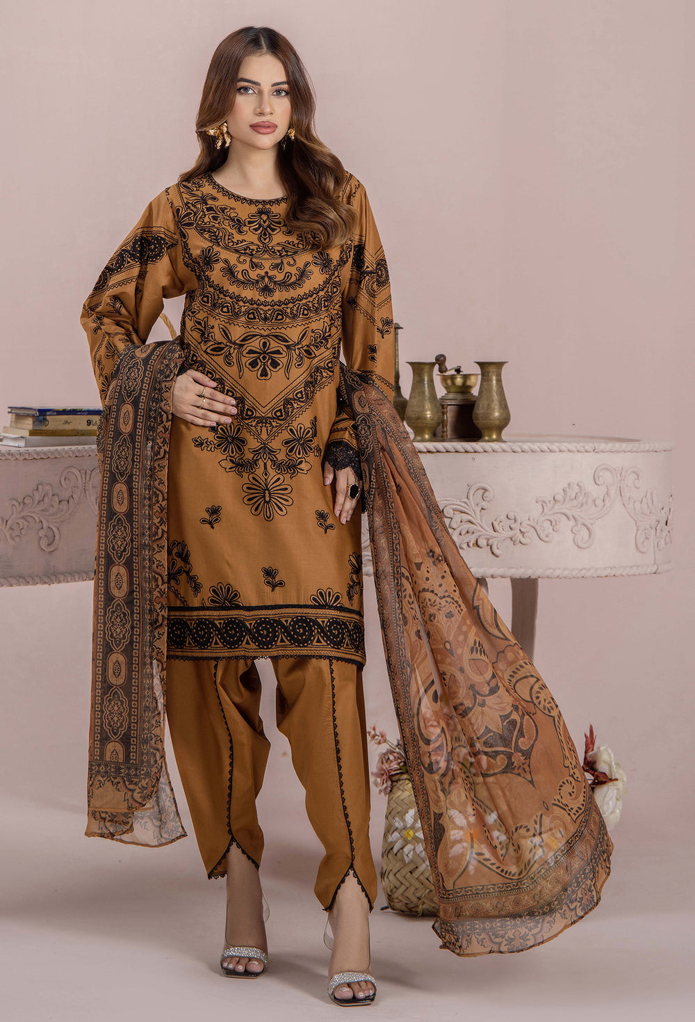 Adan's Libas Embroidered Lawn