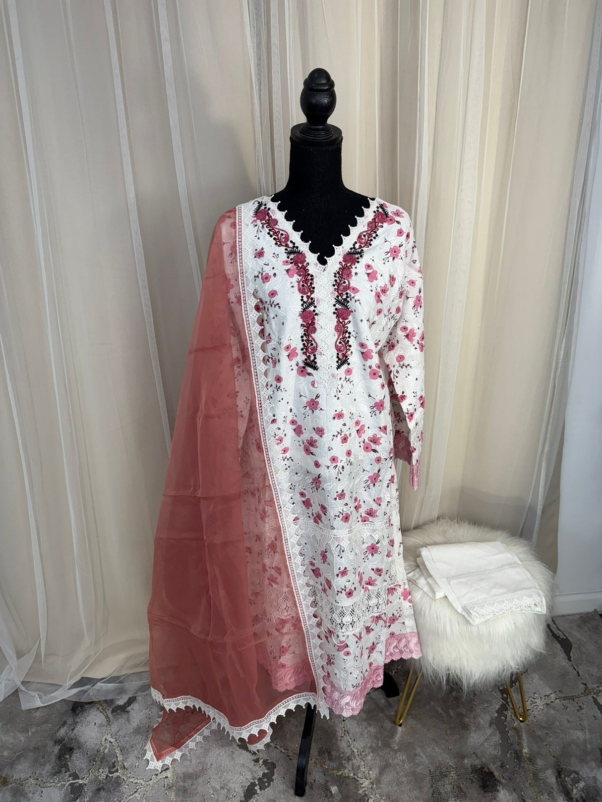 Luxury Embroidered Lawn Ready To Ship