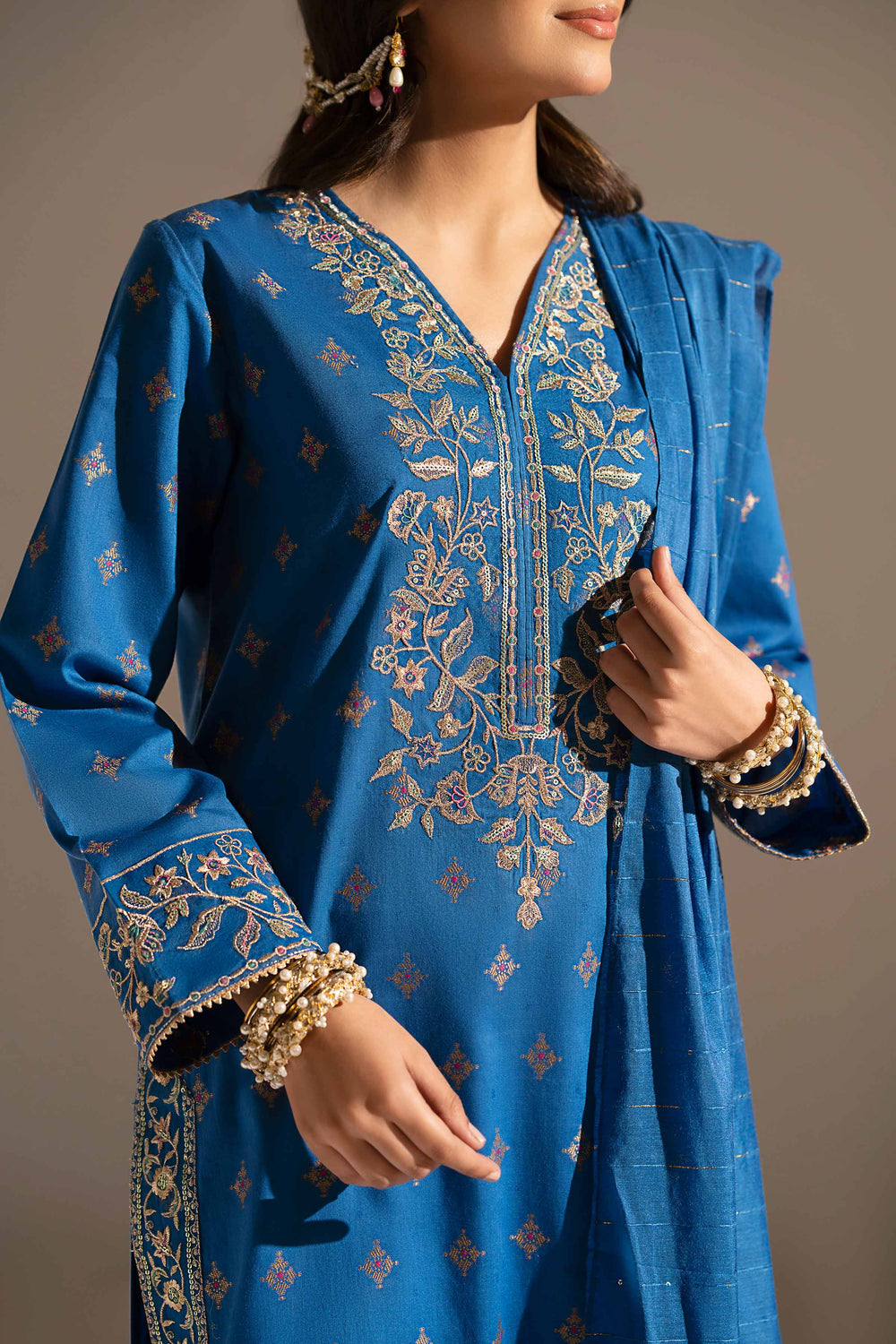 3 Piece Embroidered Suit by Nishat Linen