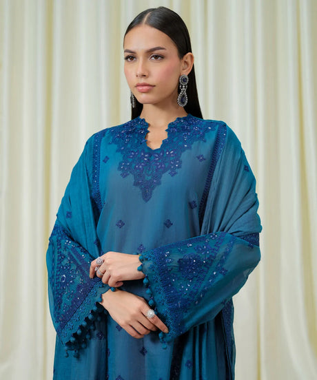 3Pc Embroidered Suit by Sapphire