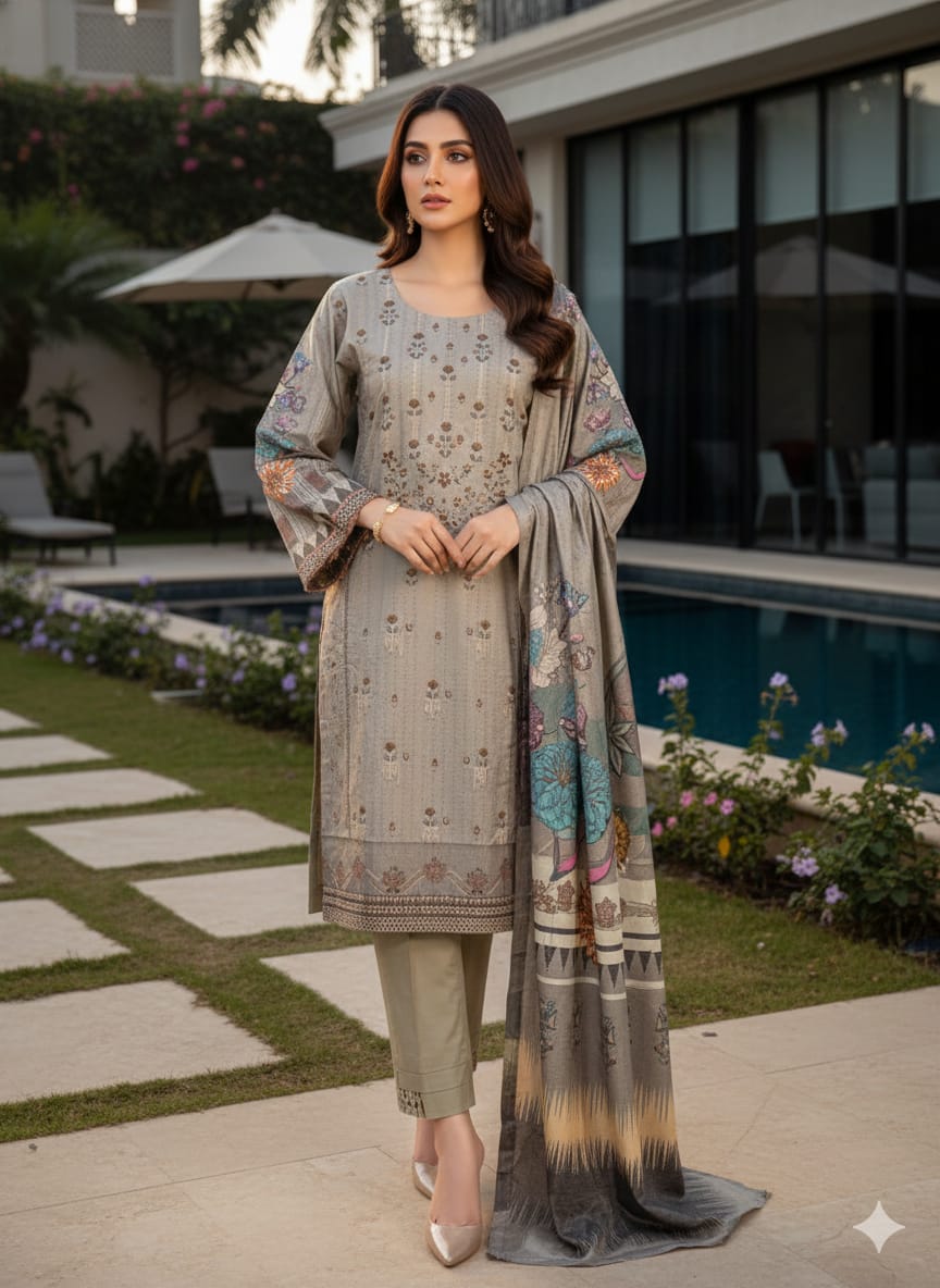 Luxury embroidered linen collection