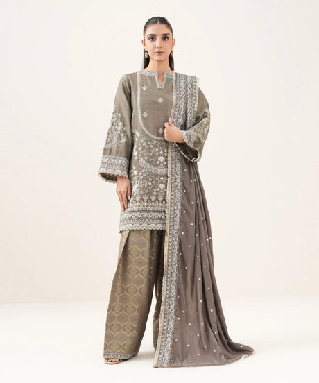 3 Piece - Embroidered Luxury Suit by Sapphire