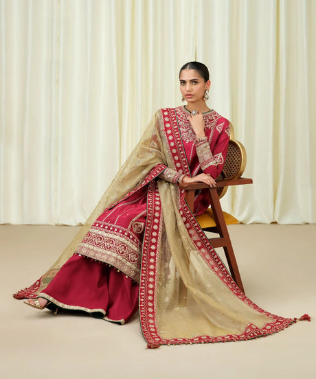 3Pc Embroidered Suit by Sapphire