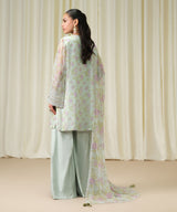 Sapphire Embroidered Chiffon Suit