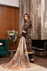 Mehreen By Munira Designer Floral Symphony Lawn Suit