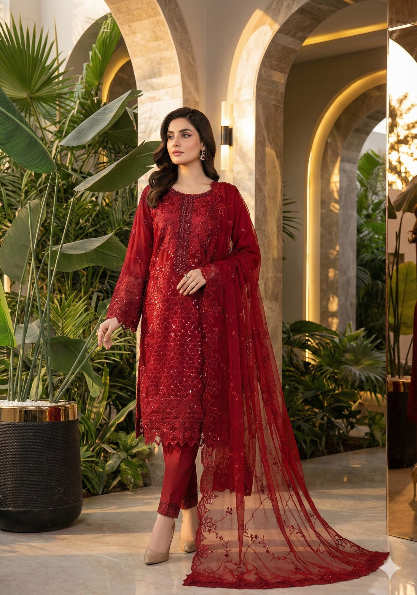 Bin Saeed Embroidered Suit