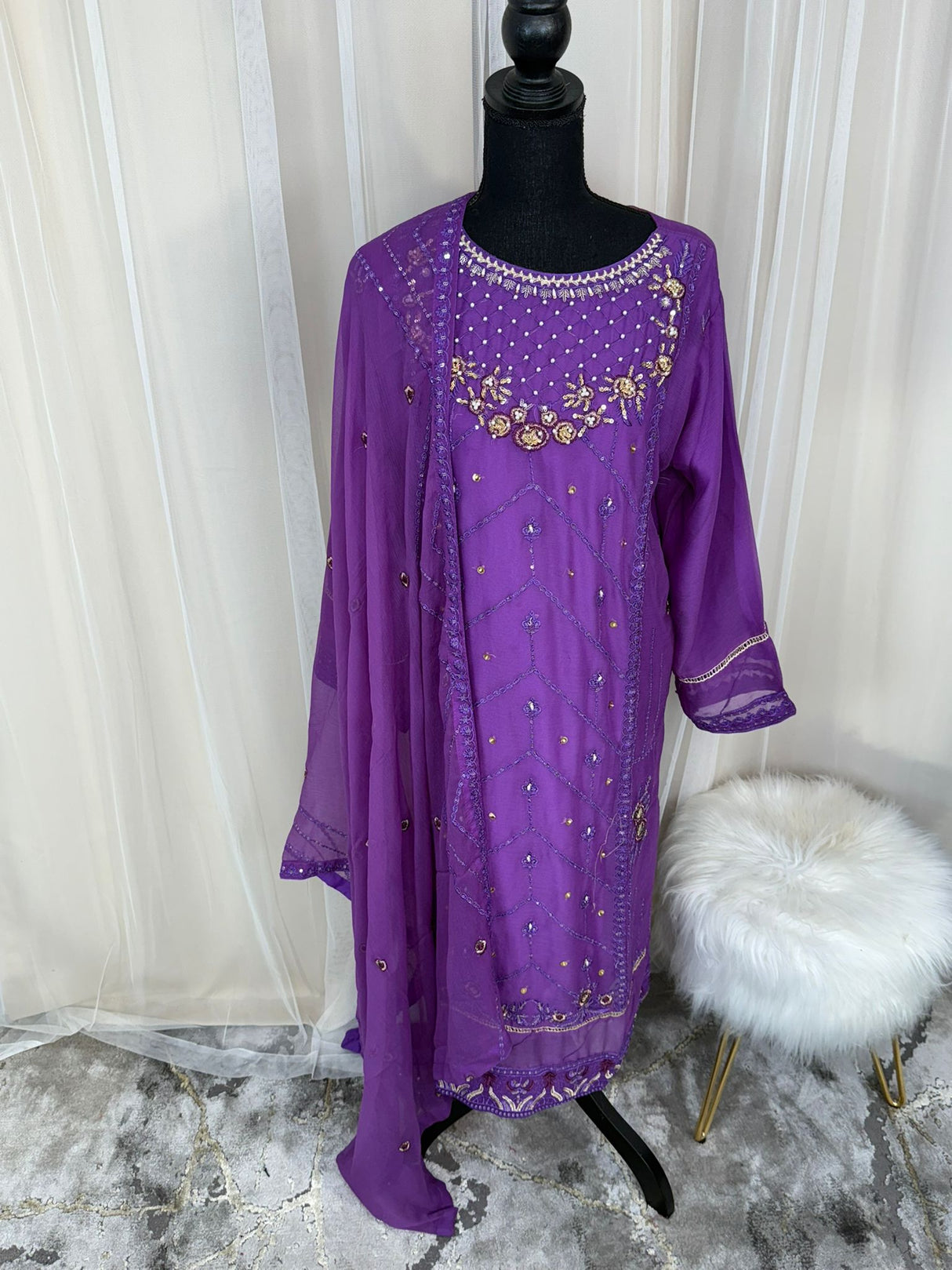 2pc Embroidered Kurti Collection Ready To Ship