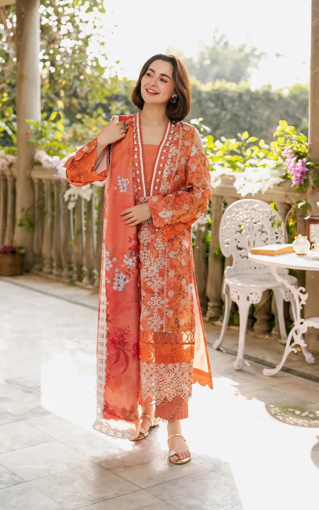 Asifa & Nabeel Premium Lawn  Suit