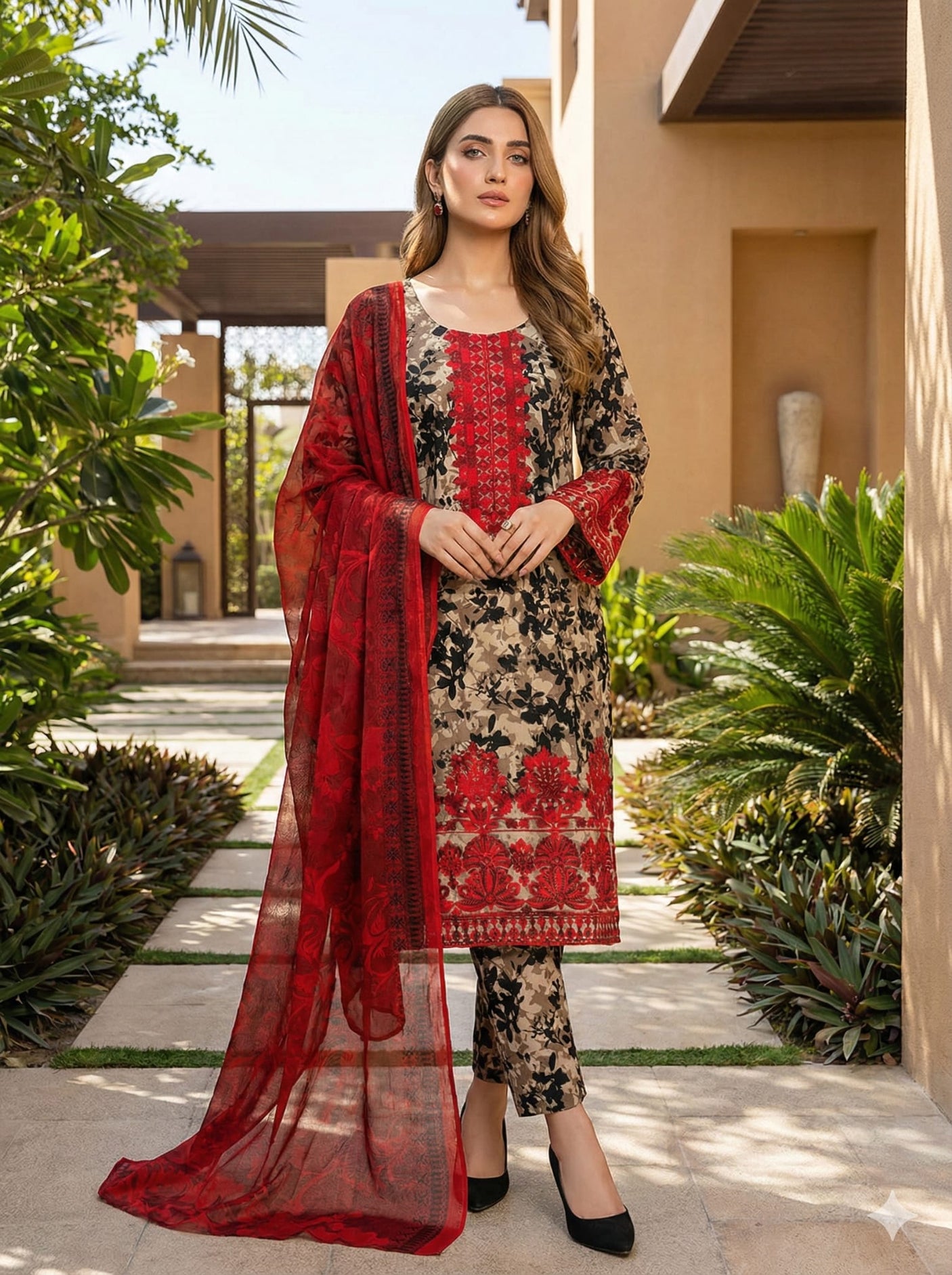Luxury Embroidered Lawn Ready To Ship