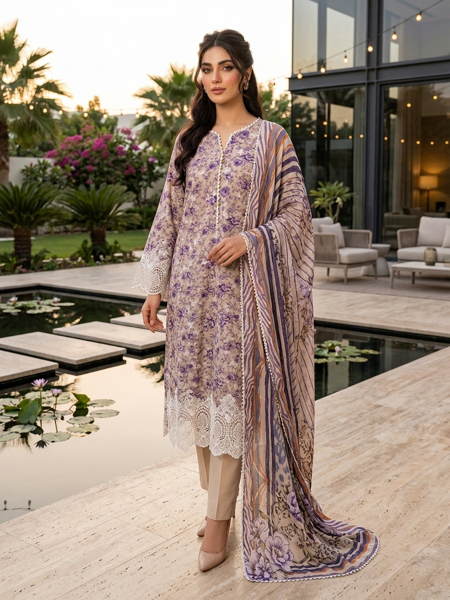 Adan's Libas  Embroidered Lawn Collection