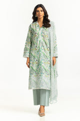 Gul Ahmed Embroidered Lawn Suit